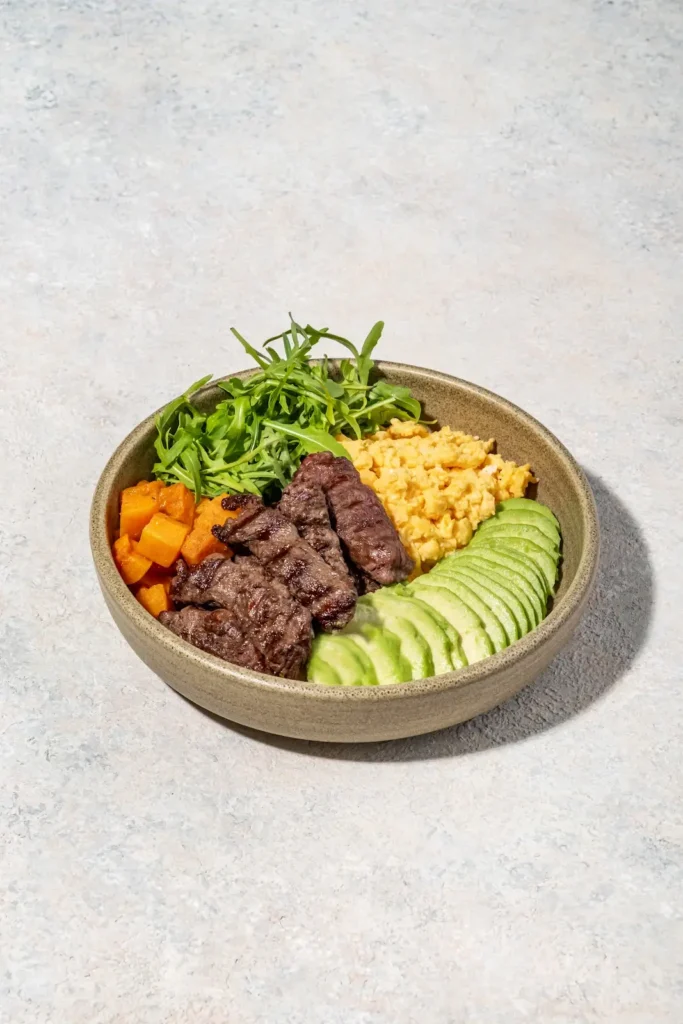 Steak and eggs